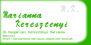 marianna keresztenyi business card